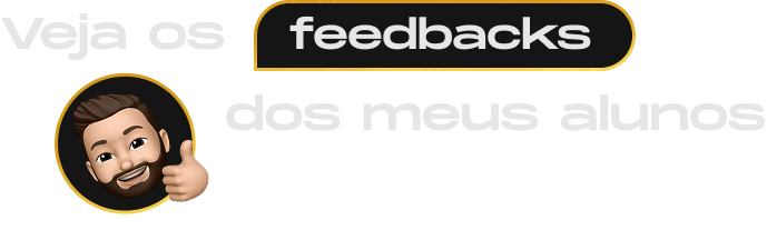 Feedbacks dos meus alunos